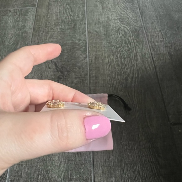 Cluster cubic earring - Picture 3 of 4